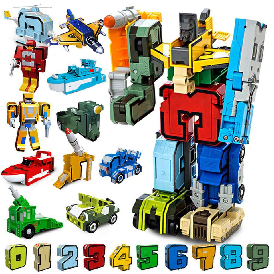 Number Transformers Robots Toys