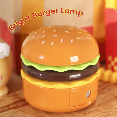 Burger Delight  Folding LED Night Lamp for Kids 🍔🍔